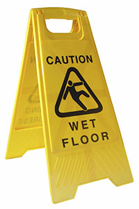 wet floor sign