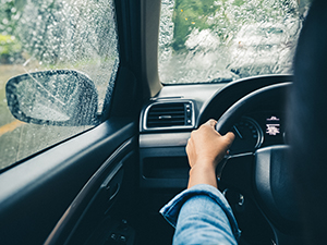 Driving in rainy season