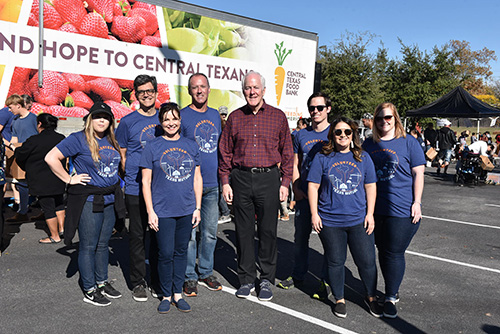 TXM volunteers at the food bank