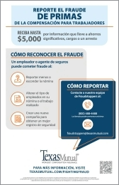 Premium fraud poster - Spanish