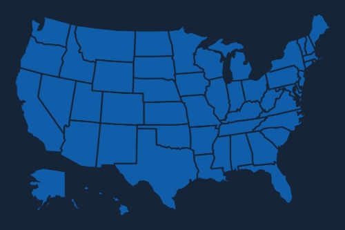 Map of the U.S.