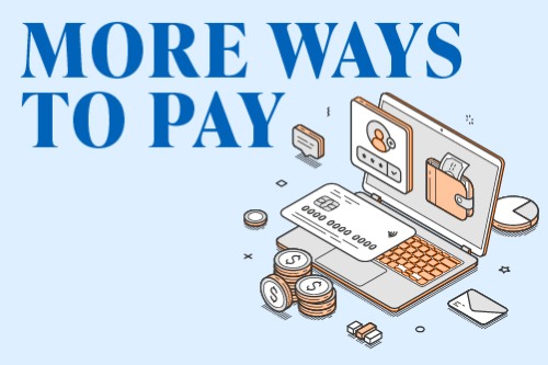 More ways to pay