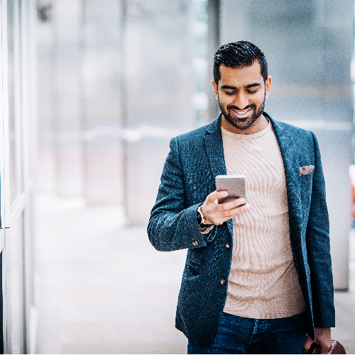 Businessperson on phone