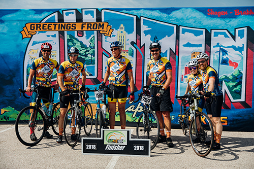 Texas Mutual's bike team